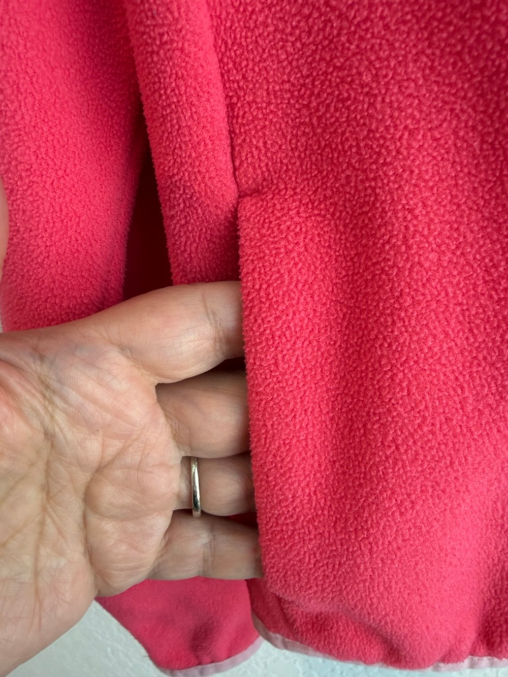 Columbia Girls Bright Pink Hooded Fleece Jacket - Picture 4 of 5